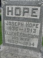 Hope, Joseph and Ellen E. (Congdon)